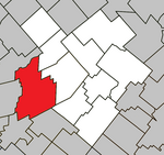 Princeville Quebec location diagram